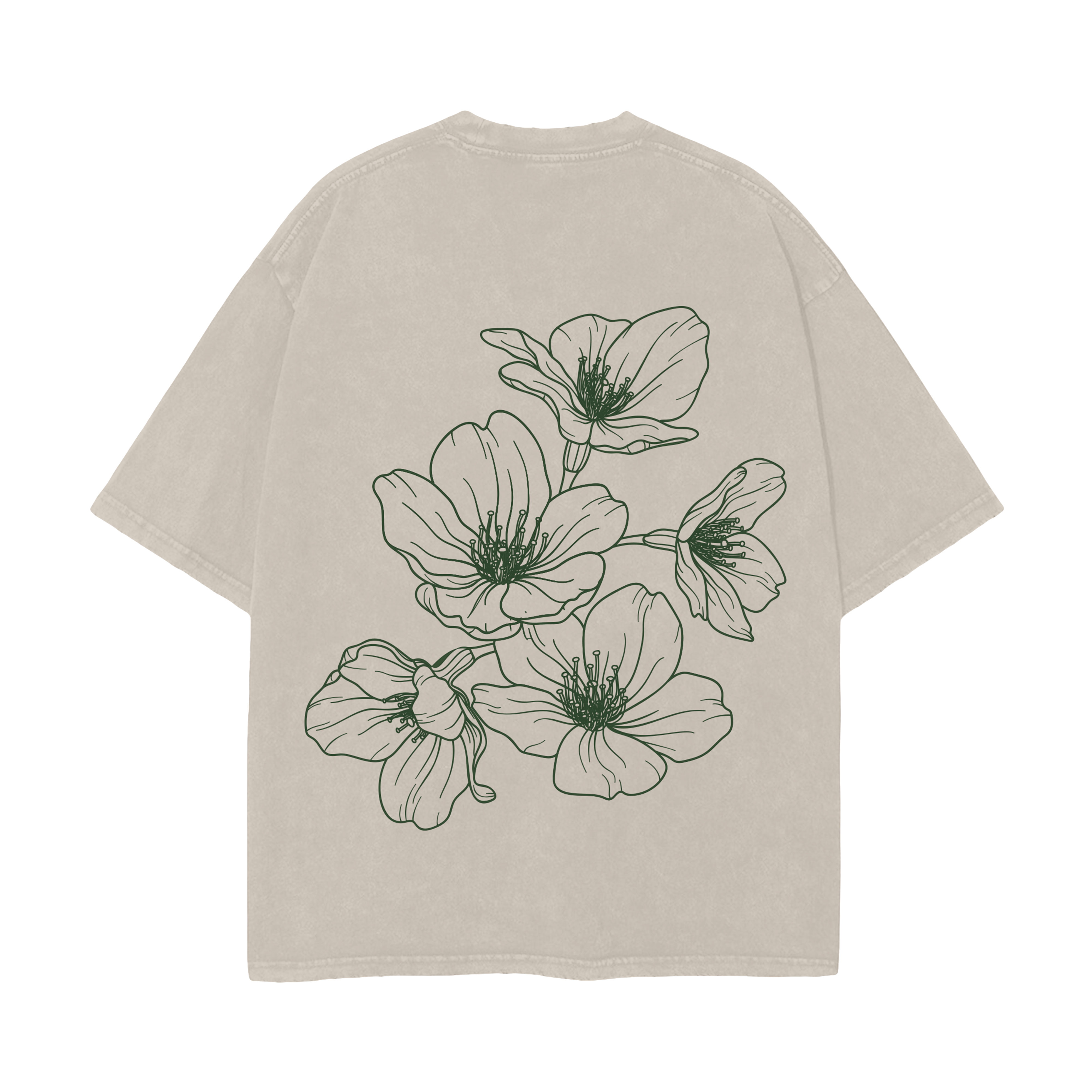 WAX MOTIF TIGER T-SHIRT (GREEN PRINT)